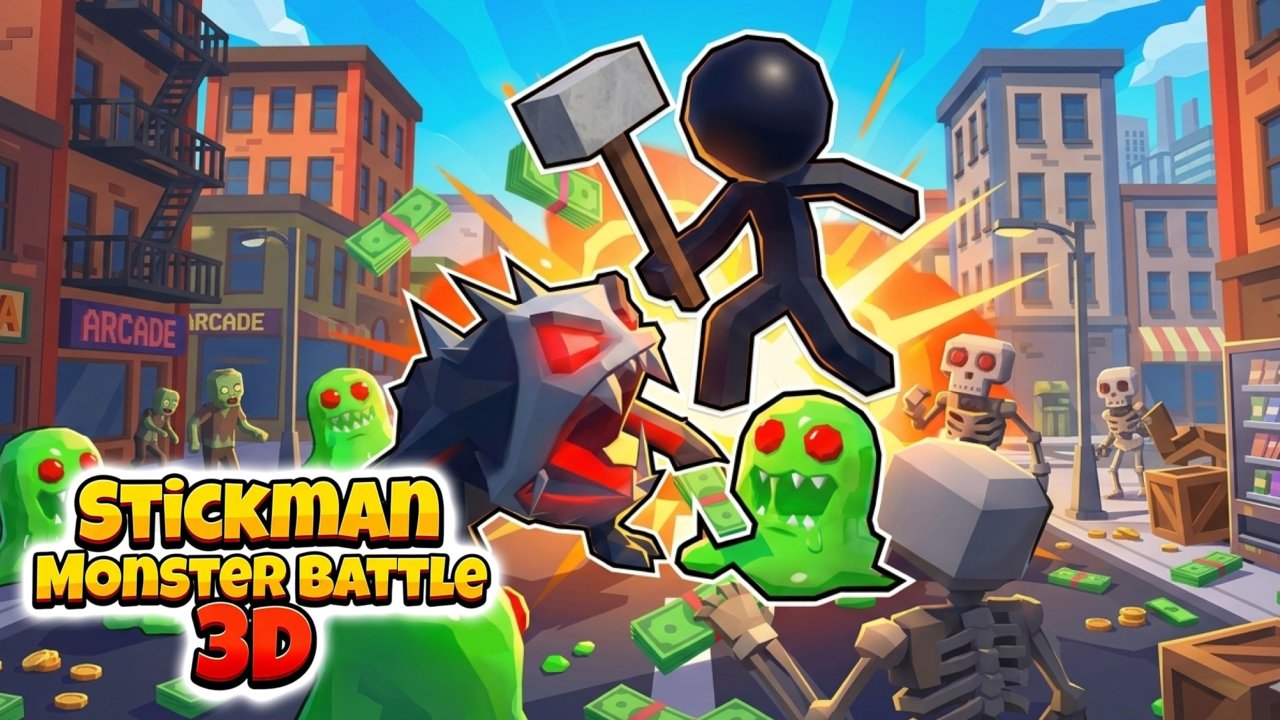 Stickman Monster Battle 3D