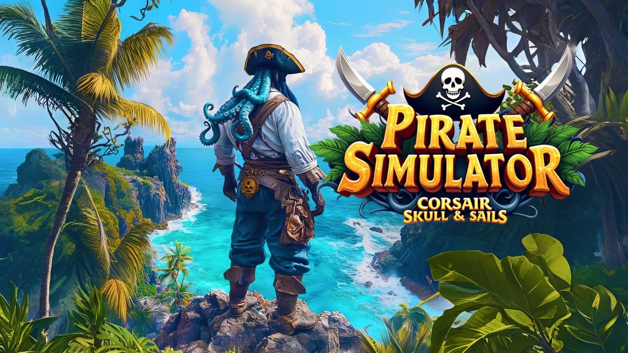 Pirate Simulator - Corsair Skull & Sails
